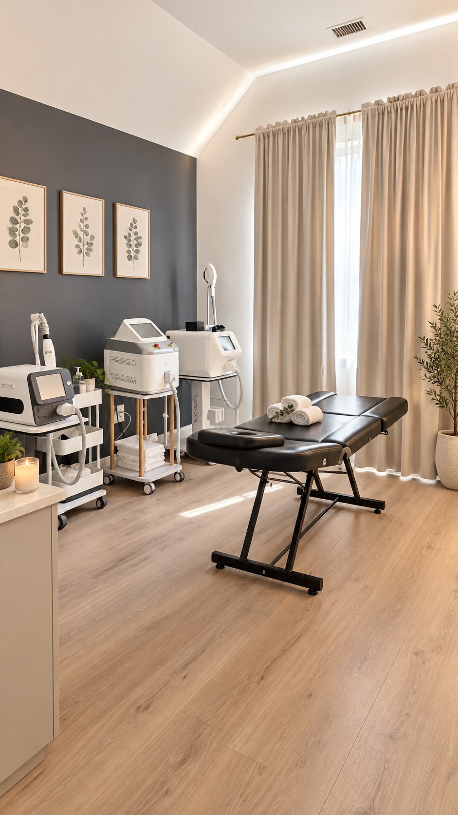 The private treatment room at Facials by Limary