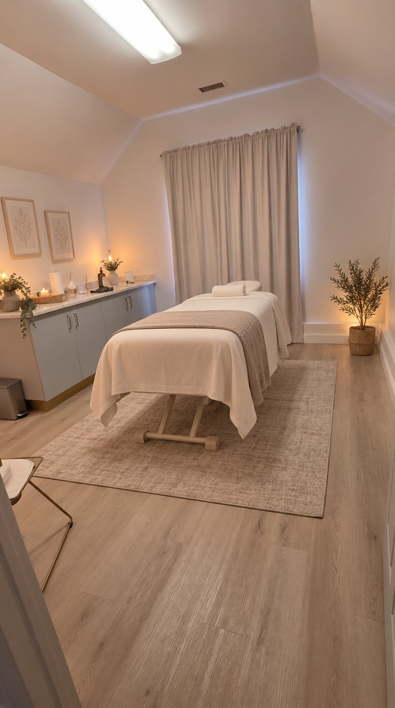 The private treatment room at Facials by Limary